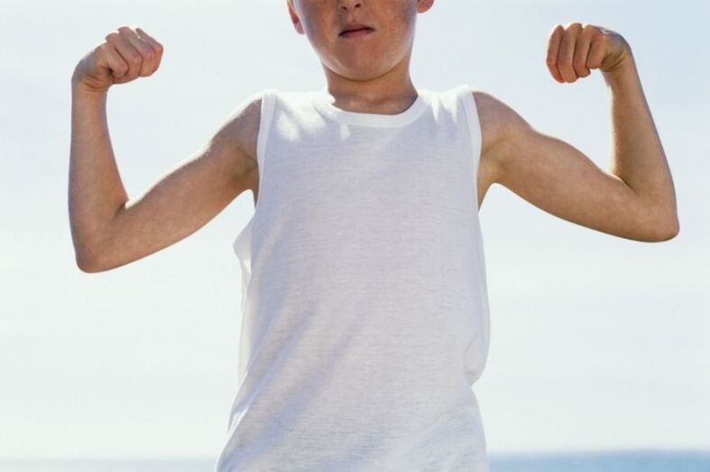 Strong adolescent and penis enlargement at age 14