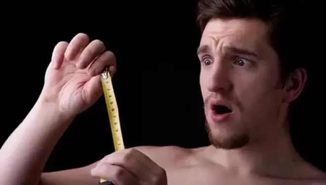 men measure their penis before enlargement